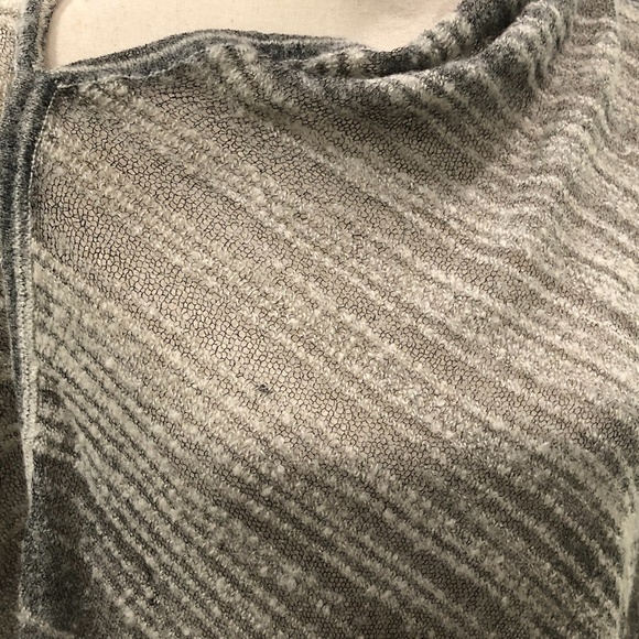 𝅺Anthropologie Sparrow Gray Wool Alpaca Poncho Sweater, One Size - Picture 3 of 10